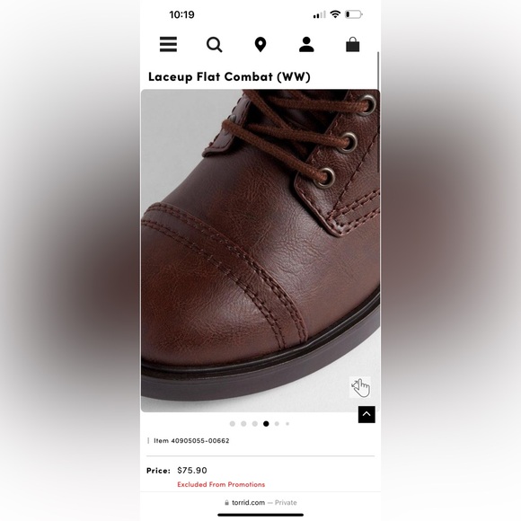 Torrid lace up flat combat dark brown boots 🍂 - Picture 6 of 10